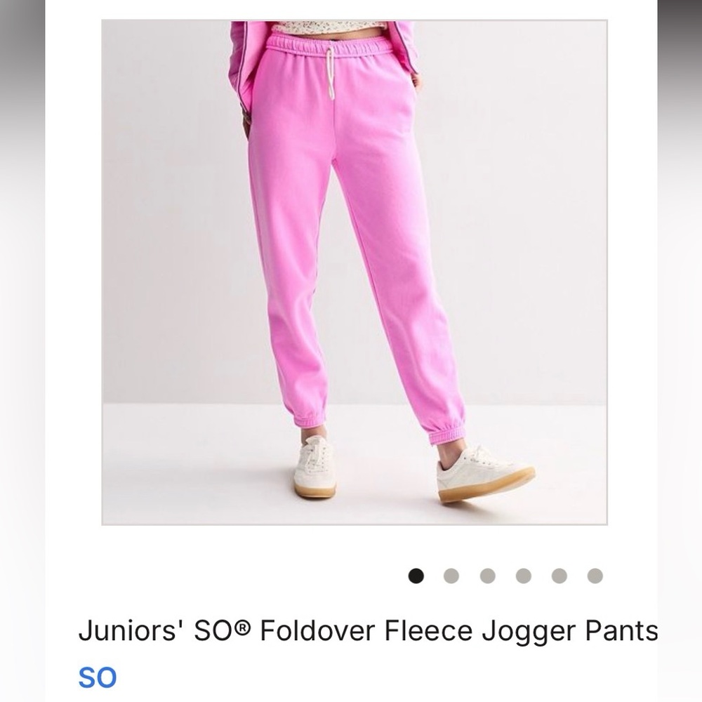 Pink Women's Cropped Joggers